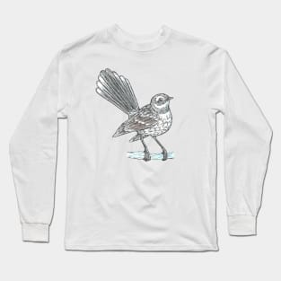 Grey Fantail Long Sleeve T-Shirt